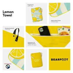 Lemon Beach Towel - Microfiber